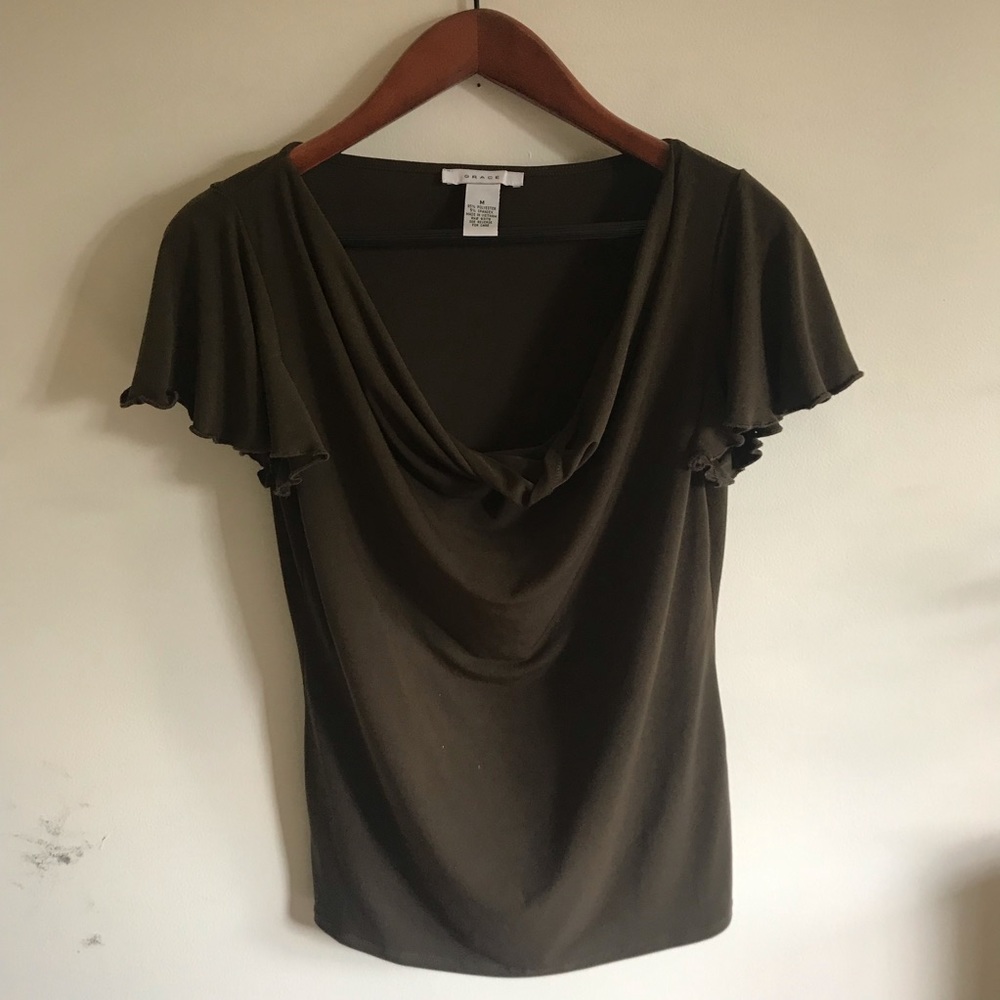 Olive green blouse